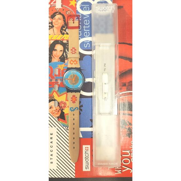 Swatch watch CANCUN GN126 1993 Standard Gents New Old Stock - Picture 9 of 9